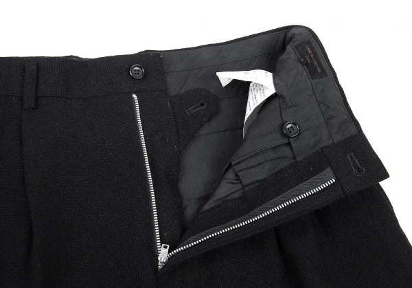 コムデギャルソン オムCOMME des GARCONS HOMME 粗織りウールトラウザーパンツ 黒L K-91198_004