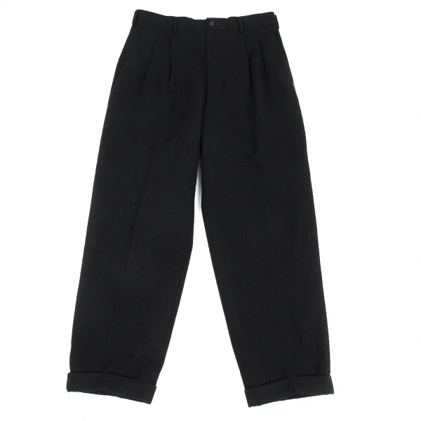 コムデギャルソン オムCOMME des GARCONS HOMME 粗織りウールセットアップスーツ 黒S/L K-91199_012