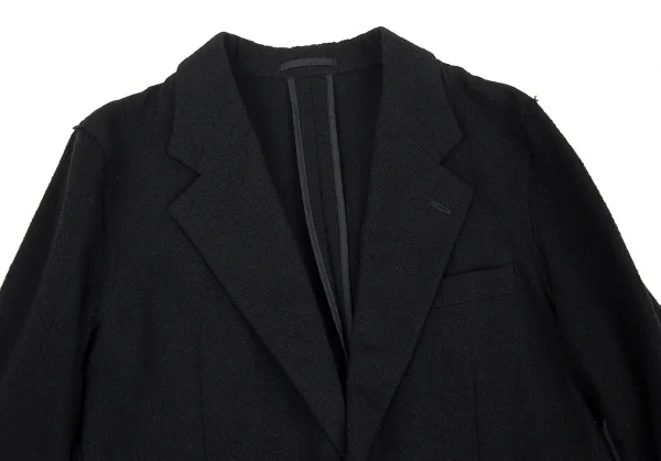 コムデギャルソン オムCOMME des GARCONS HOMME 粗織りウールセットアップスーツ 黒S/L K-91199_003