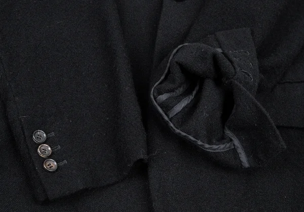 コムデギャルソン オムCOMME des GARCONS HOMME 粗織りウールセットアップスーツ 黒S/L K-91199_005
