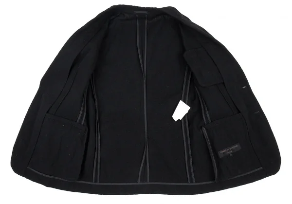 コムデギャルソン オムCOMME des GARCONS HOMME 粗織りウールセットアップスーツ 黒S/L K-91199_008