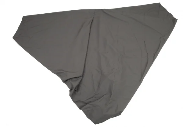 イッセイミヤケISSEY MIYAKE 132 5. 着物スリーブガウンシームレスアシンメトリーコート グレーL位 K-91283_010