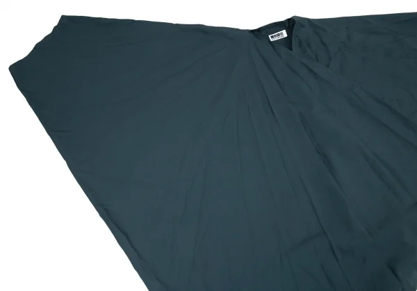 イッセイミヤケISSEY MIYAKE 132 5. 着物スリーブガウンシームレスアシンメトリーコート ブルーL位 K-91284_004