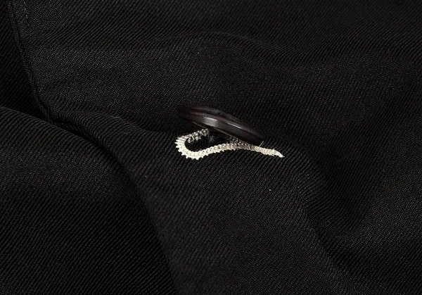 コムデギャルソン オムプリュスCOMME des GARCONS HOMME PLUS 製品染めストレッチナイロンナローラペルジャケット 黒S K-91291_010