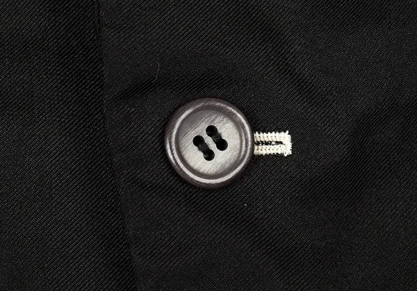 コムデギャルソン オムプリュスCOMME des GARCONS HOMME PLUS 製品染めストレッチナイロンナローラペルジャケット 黒S K-91291_009