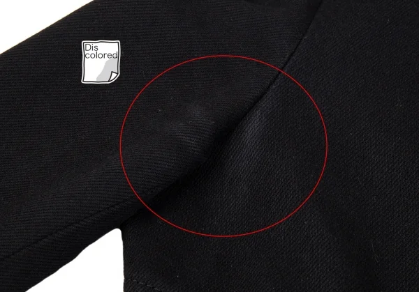 コムデギャルソン オムプリュス エバーグリーンCOMME des GARCONS HOMME PLUS EVER GREEN 製品染めコットンカーブ切替デザインジャケット 黒SS K-91302_004