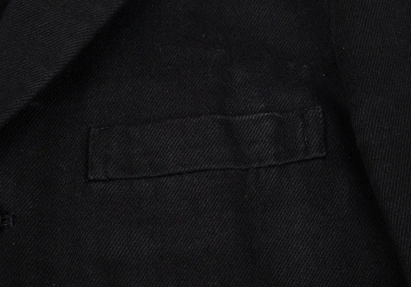 コムデギャルソン オムプリュス エバーグリーンCOMME des GARCONS HOMME PLUS EVER GREEN 製品染めコットンカーブ切替デザインジャケット 黒SS K-91302_007