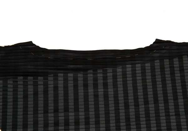 イッセイミヤケISSEY MIYAKE プリントワイドトップス ベージュ黒M位 K-91415_011