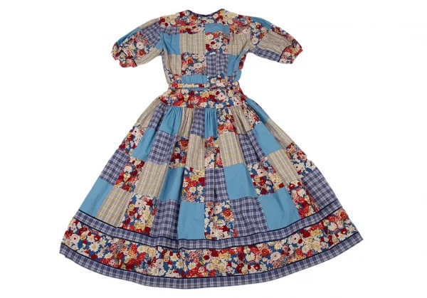 PINK HOUSE Plaid Patch Floral Dress K-91449_016