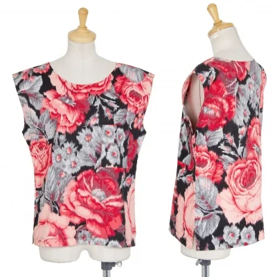 ケンゾーKENZO JAP フラワープリントノースリーブ