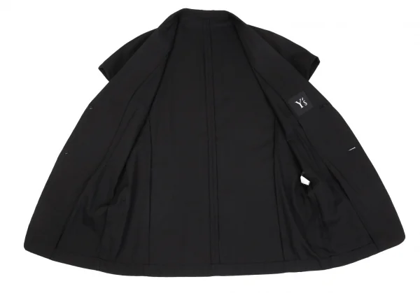 ワイズY's ウールポリフレンチスリーブジャケット 黒M位 K-91495_010