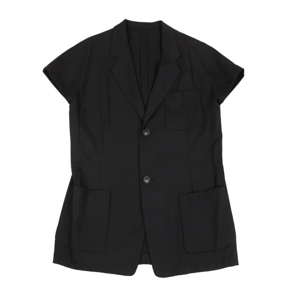 ワイズY's ウールポリフレンチスリーブジャケット 黒M位 K-91495_002