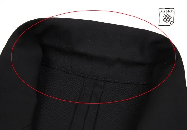 ワイズY's ウールポリフレンチスリーブジャケット 黒M位 K-91495_004