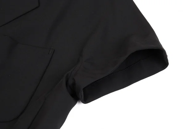 ワイズY's ウールポリフレンチスリーブジャケット 黒M位 K-91495_005