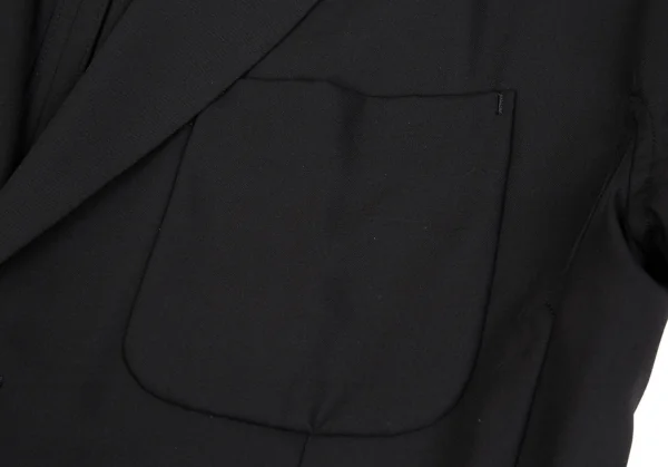 ワイズY's ウールポリフレンチスリーブジャケット 黒M位 K-91495_006