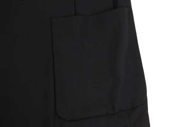 ワイズY's ウールポリフレンチスリーブジャケット 黒M位 K-91495_009