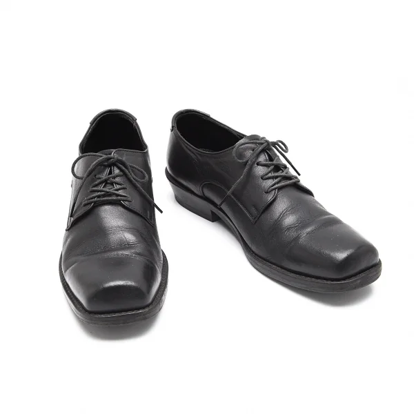 ワークショップWORKSHOP レザースクエアトゥシューズ 黒L(23位) K-91509_001