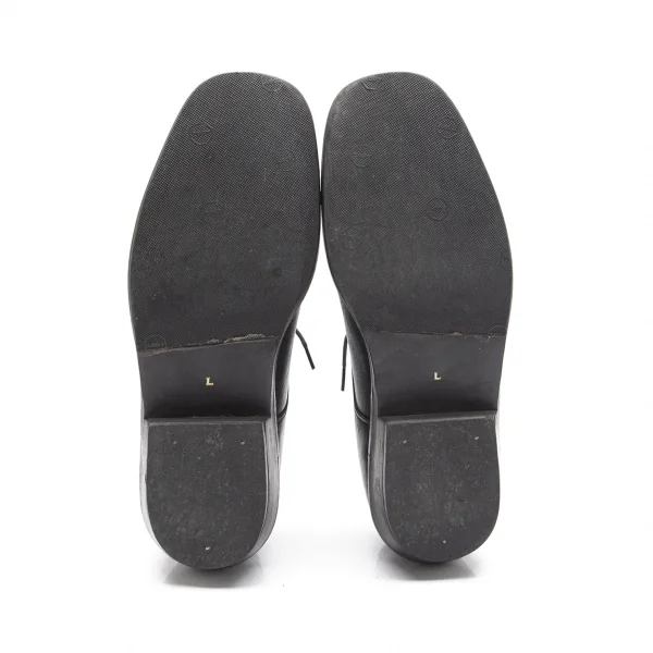 ワークショップWORKSHOP レザースクエアトゥシューズ 黒L(23位) K-91509_011