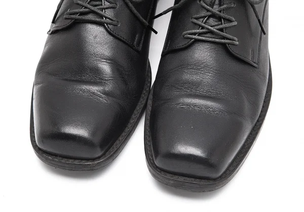 ワークショップWORKSHOP レザースクエアトゥシューズ 黒L(23位) K-91509_003