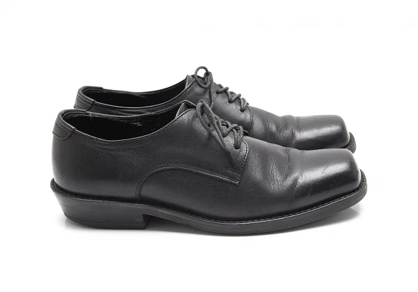 ワークショップWORKSHOP レザースクエアトゥシューズ 黒L(23位) K-91509_004