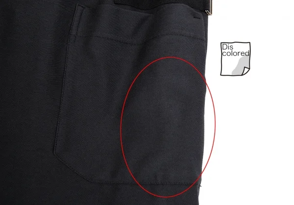 ワイズY's ビッグポケットハーフラップサルエルパンツ チャコール2 K-91647_013