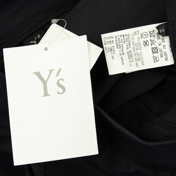 ワイズY's ビッグポケットハーフラップサルエルパンツ チャコール2 K-91647_015