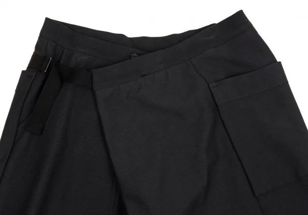 ワイズY's ビッグポケットハーフラップサルエルパンツ チャコール2 K-91647_002