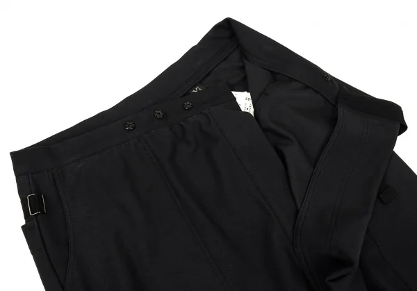 ワイズY's ビッグポケットハーフラップサルエルパンツ チャコール2 K-91647_004