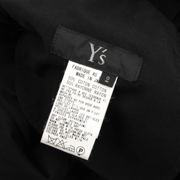 Y's Cotton Rayon Double Button Skirt K-91649_016