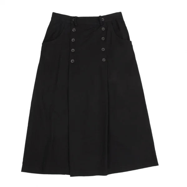 Y's Cotton Rayon Double Button Skirt K-91649_002