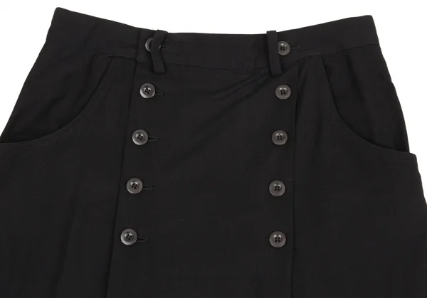Y's Cotton Rayon Double Button Skirt K-91649_003