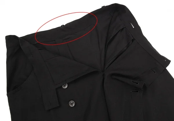 Y's Cotton Rayon Double Button Skirt K-91649_005