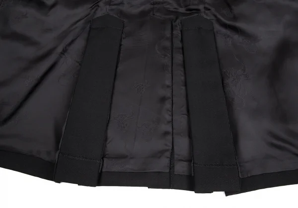 ジャンポールゴルチエJean Paul GAULTIER 裏地ミノタウロス襟ベロア切替ジャケット 黒48 K-91667_011