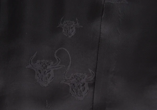 ジャンポールゴルチエJean Paul GAULTIER 裏地ミノタウロス襟ベロア切替ジャケット 黒48 K-91667_012