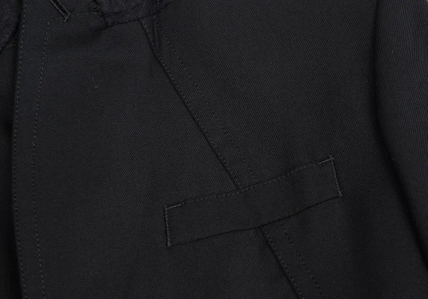 ジャンポールゴルチエJean Paul GAULTIER 裏地ミノタウロス襟ベロア切替ジャケット 黒48 K-91667_004