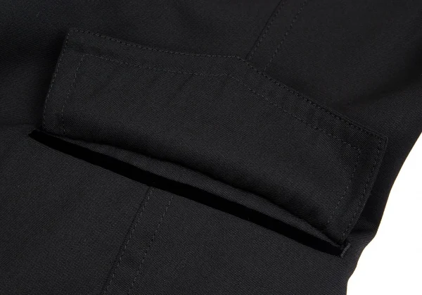 ジャンポールゴルチエJean Paul GAULTIER 裏地ミノタウロス襟ベロア切替ジャケット 黒48 K-91667_008