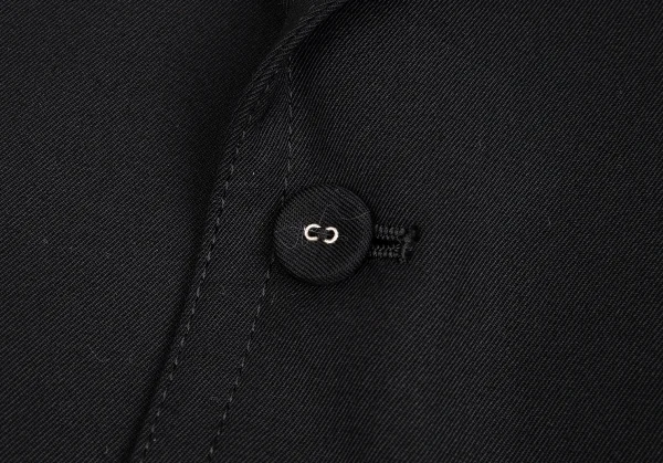 ジャンポールゴルチエJean Paul GAULTIER 裏地ミノタウロス襟ベロア切替ジャケット 黒48 K-91667_009