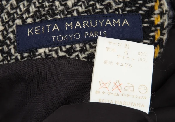 ケイタマルヤマKEITA MARUYAMA タータンチェックツイードコンビネゾン 青黒他M K-91690_017