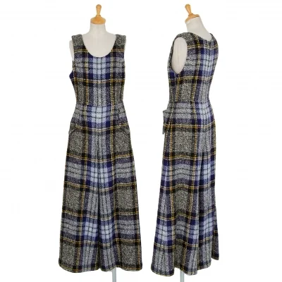 ケイタマルヤマKEITA MARUYAMA タータンチェックツイードコンビネゾン