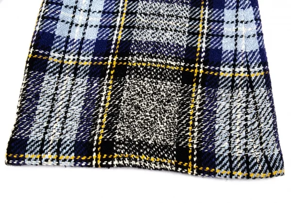 ケイタマルヤマKEITA MARUYAMA タータンチェックツイードコンビネゾン 青黒他M K-91690_009