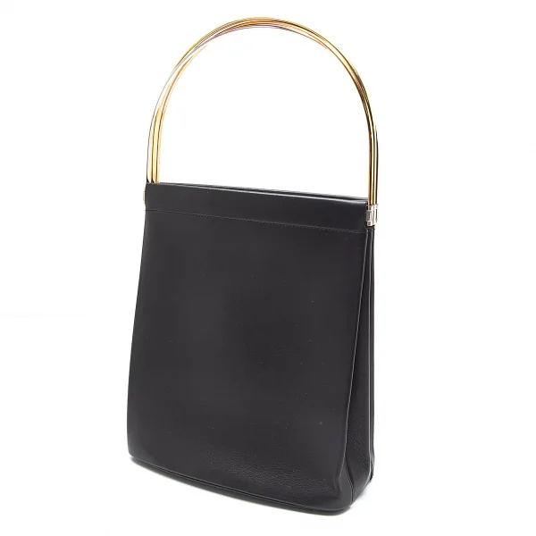 カルティエCartier トリニティ メタルハンドルレザーハンドバッグ 黒 K-91706_001
