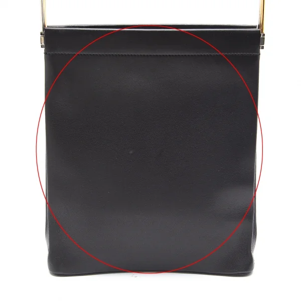 カルティエCartier トリニティ メタルハンドルレザーハンドバッグ 黒 K-91706_006