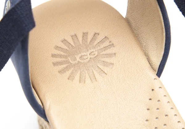 アグUGG デルマーウーブンDELMAR WOVERN ジュートウェッジソールサンダル インディゴ24 K-91710_014