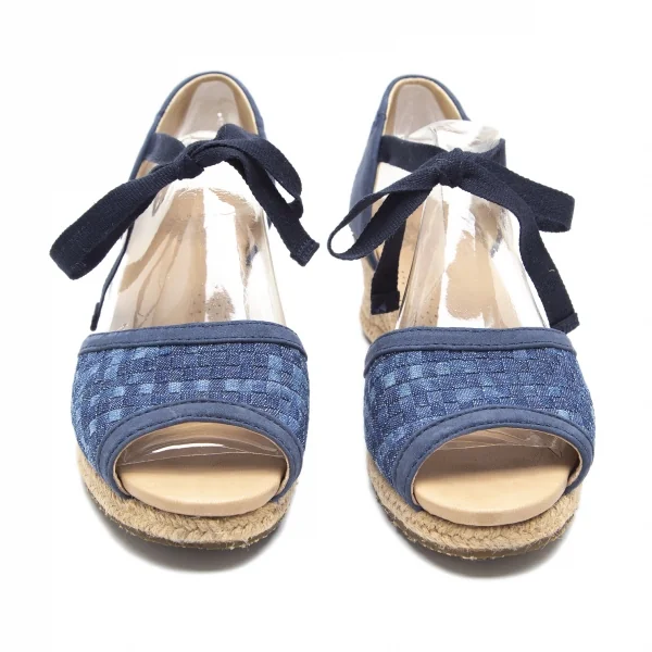 アグUGG デルマーウーブンDELMAR WOVERN ジュートウェッジソールサンダル インディゴ24 K-91710_002