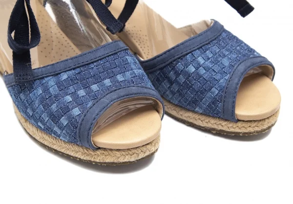 アグUGG デルマーウーブンDELMAR WOVERN ジュートウェッジソールサンダル インディゴ24 K-91710_008