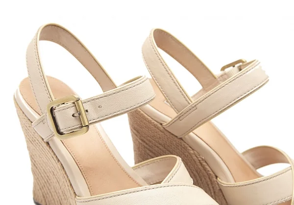 アグUGG ジャッキリンJACKILYN ジュートウェッジソールサンダル クリーム24 K-91711_011