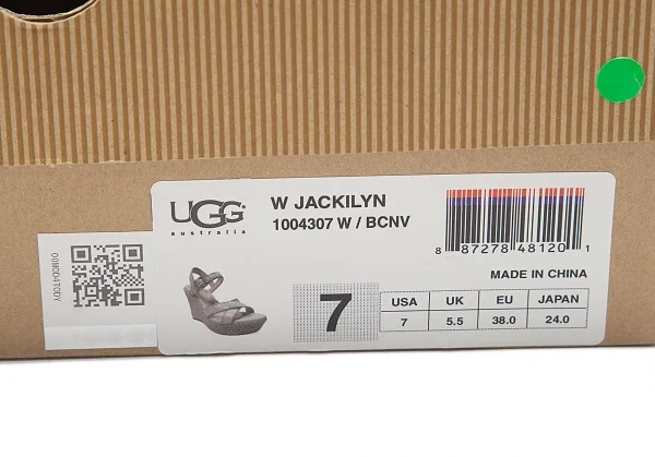 アグUGG ジャッキリンJACKILYN ジュートウェッジソールサンダル クリーム24 K-91711_015