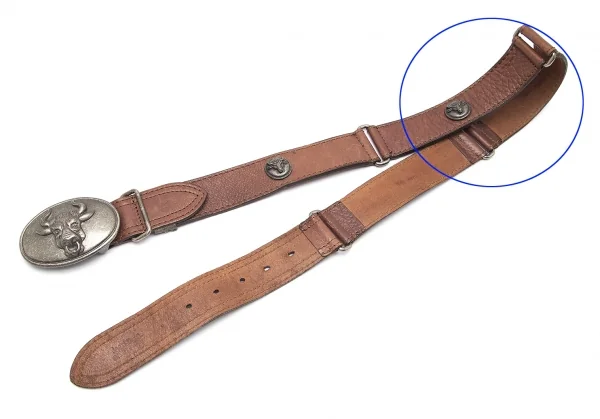 ジャンポールゴルチエJean Paul GAULTIER ミノタウロスコンチョレザーベルト 茶 K-92021_002