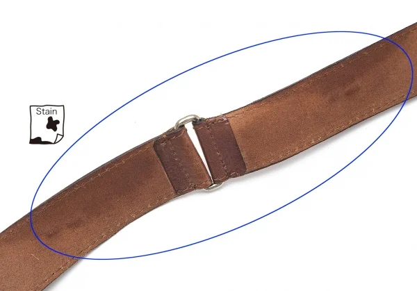 ジャンポールゴルチエJean Paul GAULTIER ミノタウロスコンチョレザーベルト 茶 K-92021_003