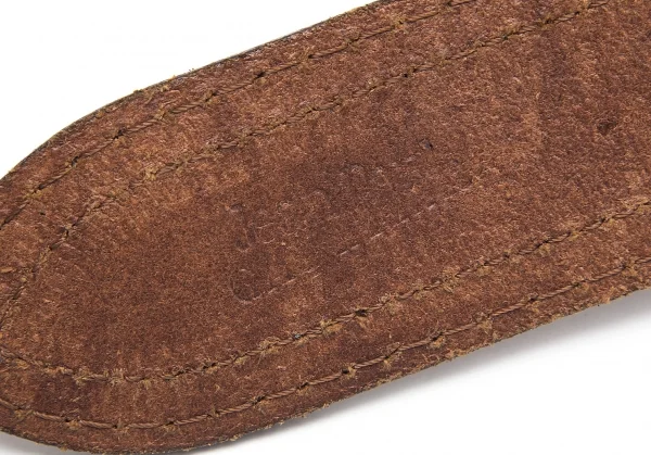 ジャンポールゴルチエJean Paul GAULTIER ミノタウロスコンチョレザーベルト 茶 K-92021_009